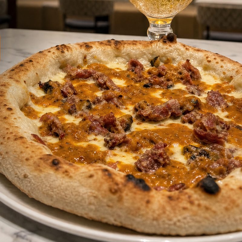 Bavarian pizza